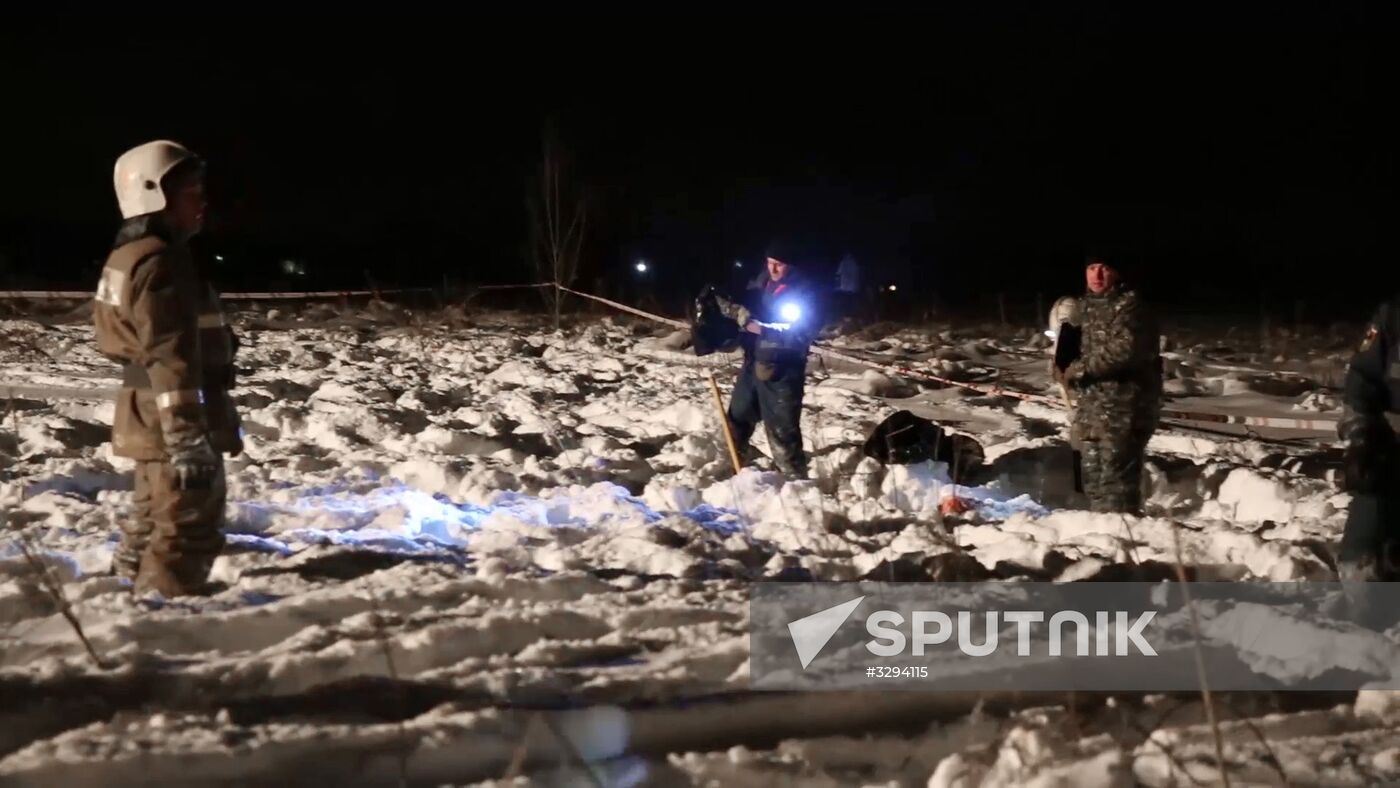 An-148 passenger plane crash in Moscow Region