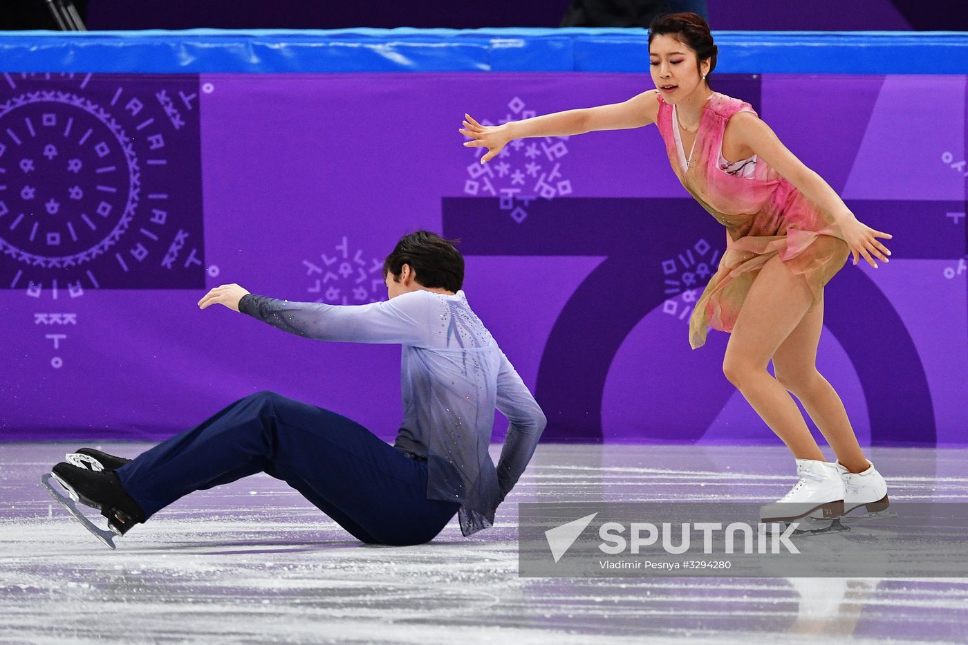 2018 Winter Olympics. Figure skating. Teams. Ice dance. Free skating