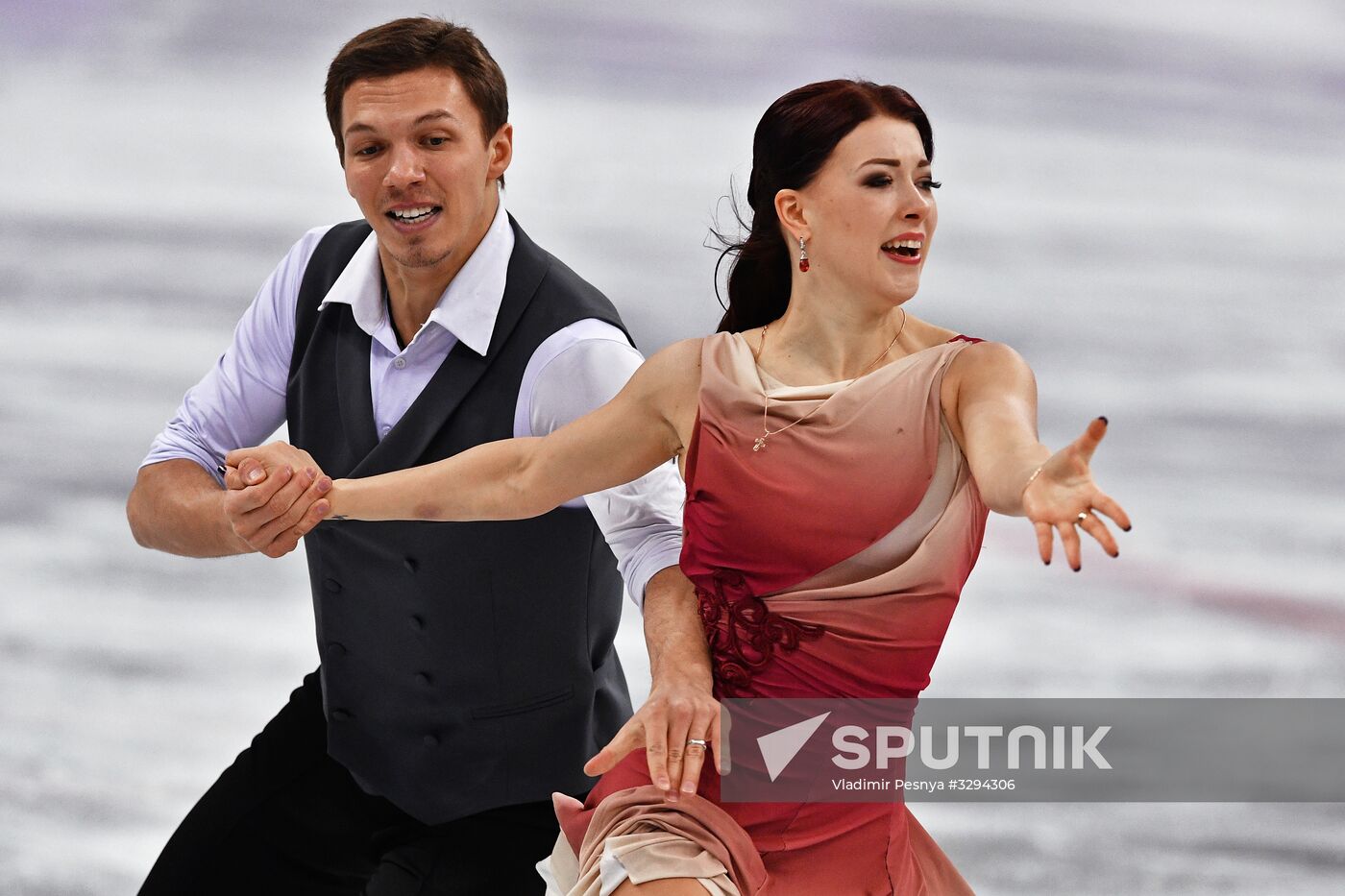 2018 Winter Olympics. Figure skating. Teams. Ice dance. Free skating