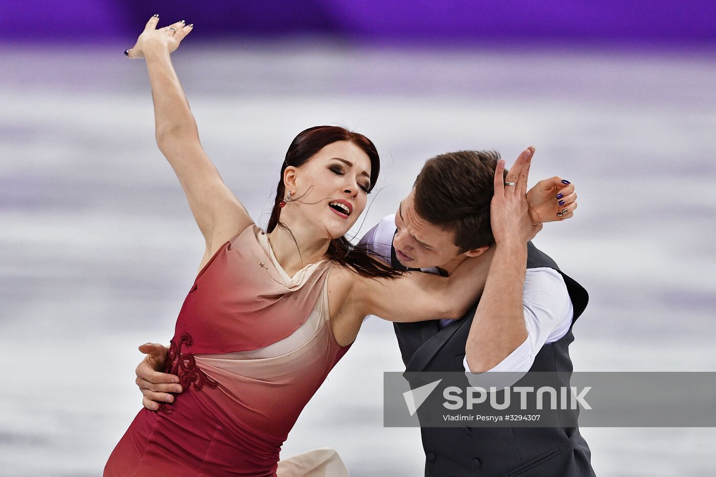 2018 Winter Olympics. Figure skating. Teams. Ice dance. Free skating