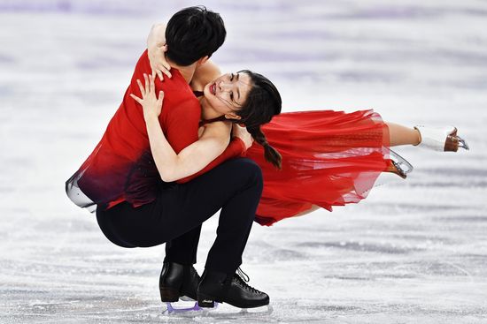 2018 Winter Olympics. Figure skating. Teams. Ice dance. Free skating