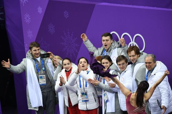 2018 Winter Olympics. Figure skating. Teams. Ice dance. Free skating