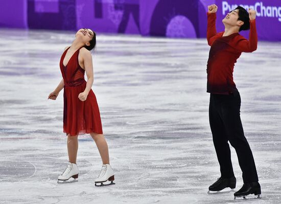 2018 Winter Olympics. Figure skating. Teams. Ice dance. Free skating