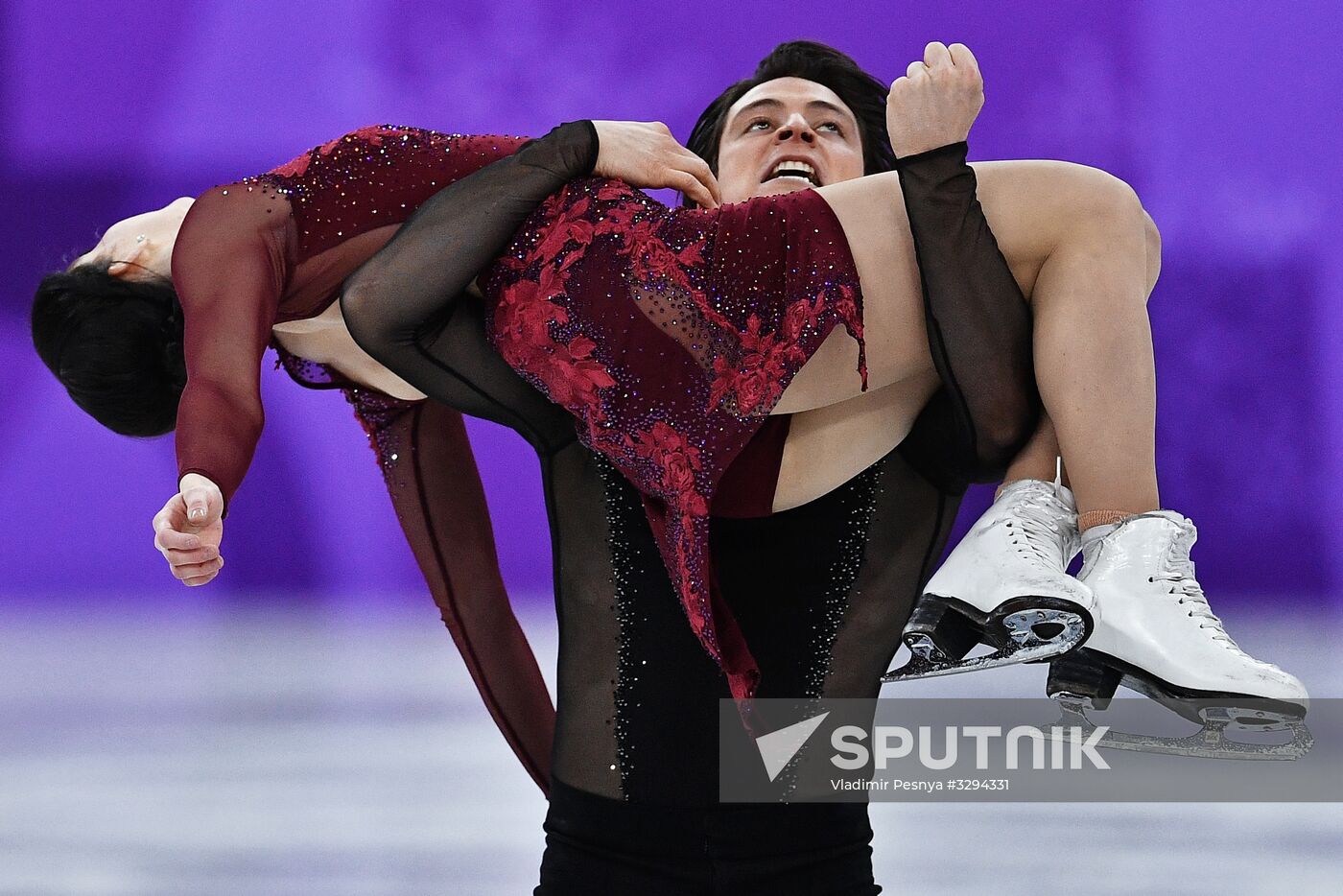 2018 Winter Olympics. Figure skating. Teams. Ice dance. Free skating