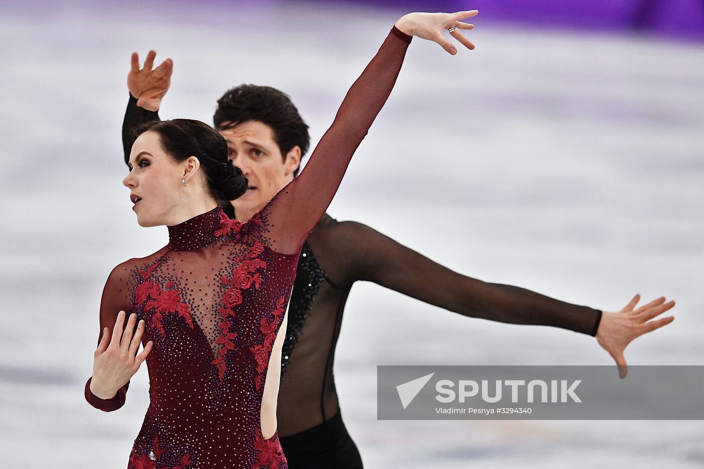 2018 Winter Olympics. Figure skating. Teams. Ice dance. Free skating