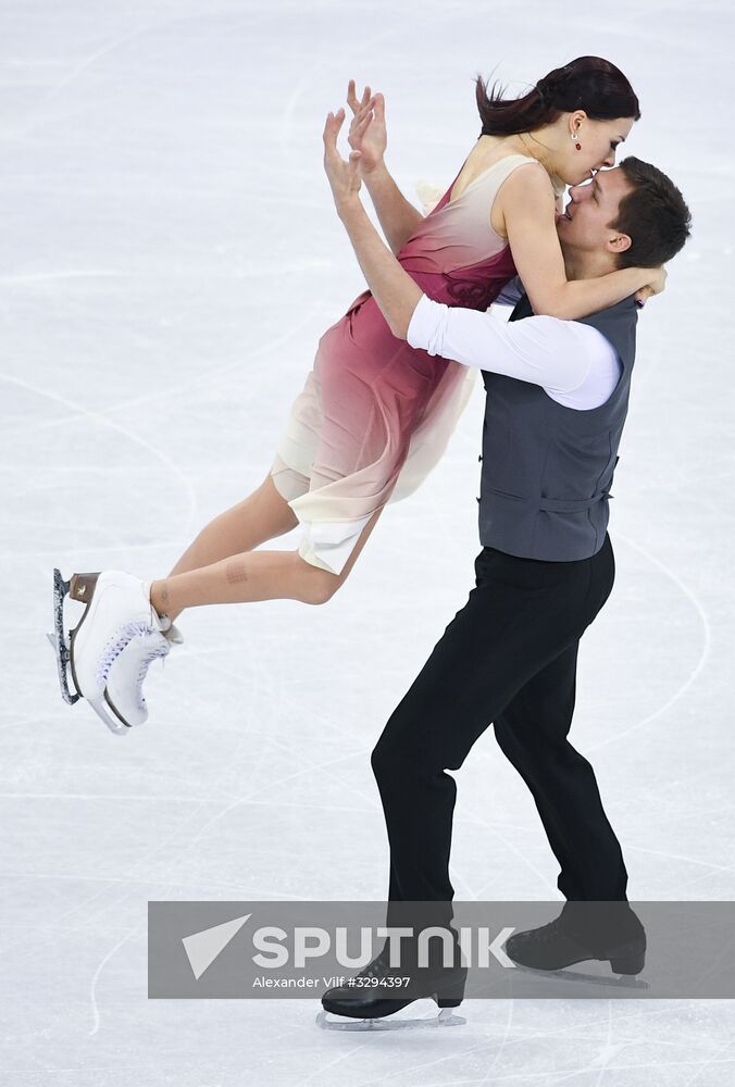 2018 Winter Olympics. Figure skating. Teams. Ice dance. Free skating