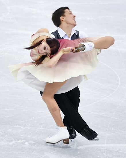 2018 Winter Olympics. Figure skating. Teams. Ice dance. Free skating