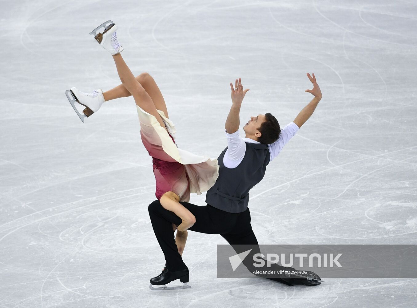 2018 Winter Olympics. Figure skating. Teams. Ice dance. Free skating