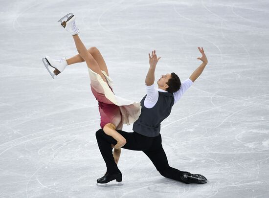 2018 Winter Olympics. Figure skating. Teams. Ice dance. Free skating