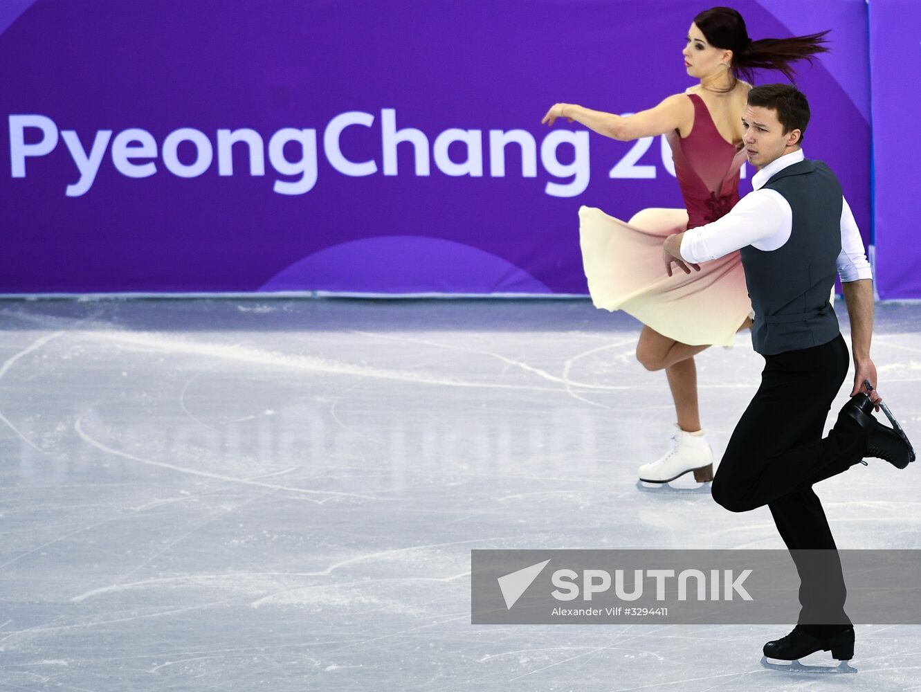 2018 Winter Olympics. Figure skating. Teams. Ice dance. Free skating