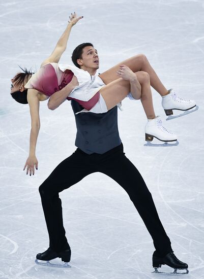 2018 Winter Olympics. Figure skating. Teams. Ice dance. Free skating