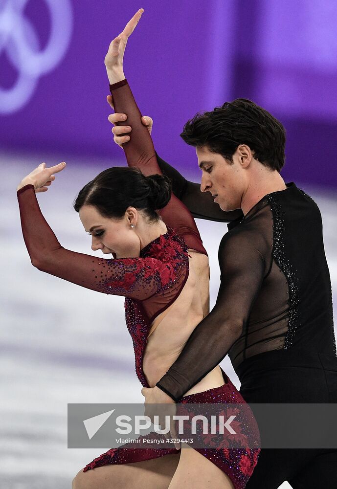 2018 Winter Olympics. Figure skating. Teams. Ice dance. Free skating
