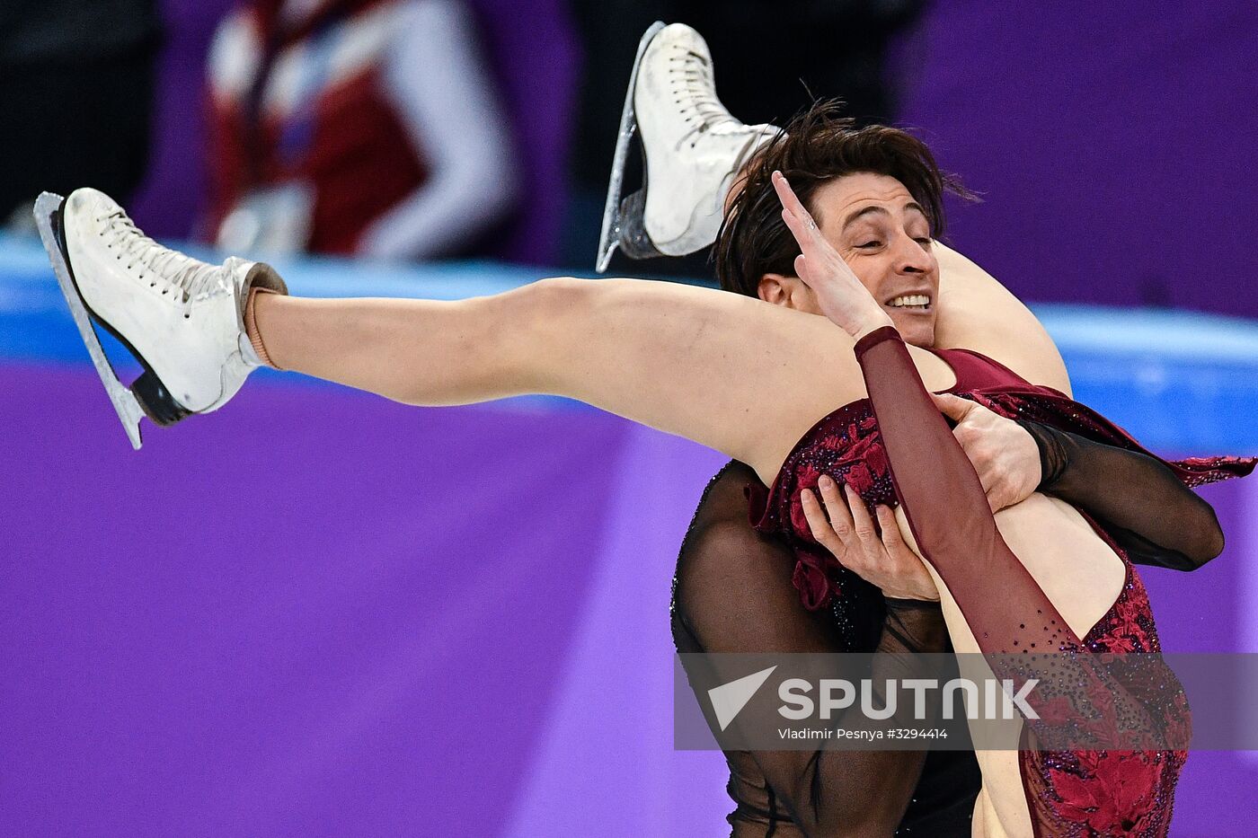 2018 Winter Olympics. Figure skating. Teams. Ice dance. Free skating