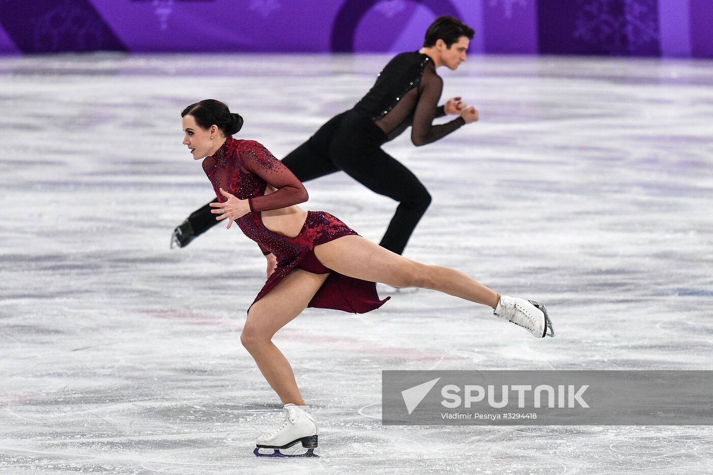 2018 Winter Olympics. Figure skating. Teams. Ice dance. Free skating