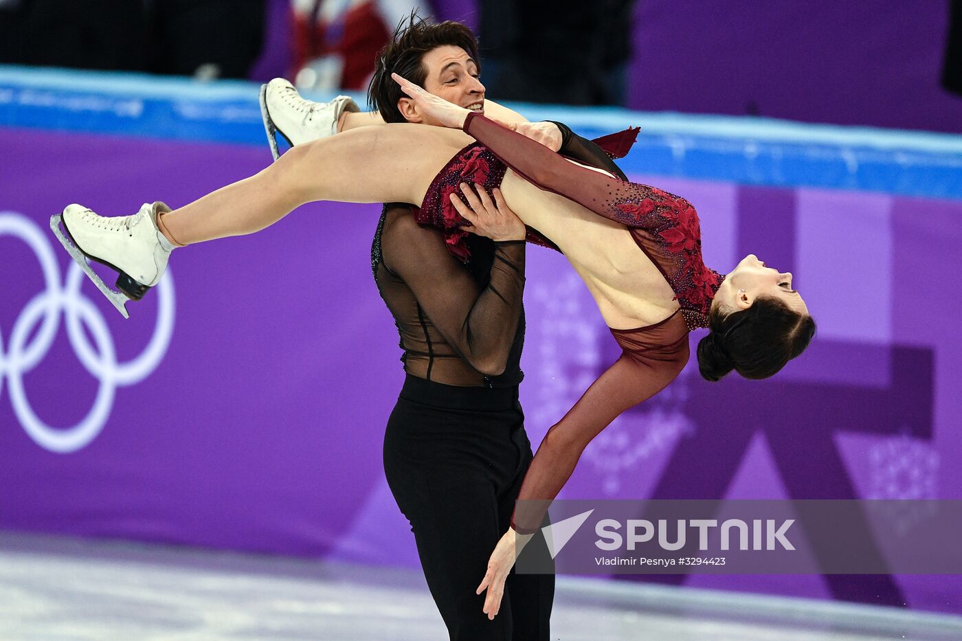 2018 Winter Olympics. Figure skating. Teams. Ice dance. Free skating