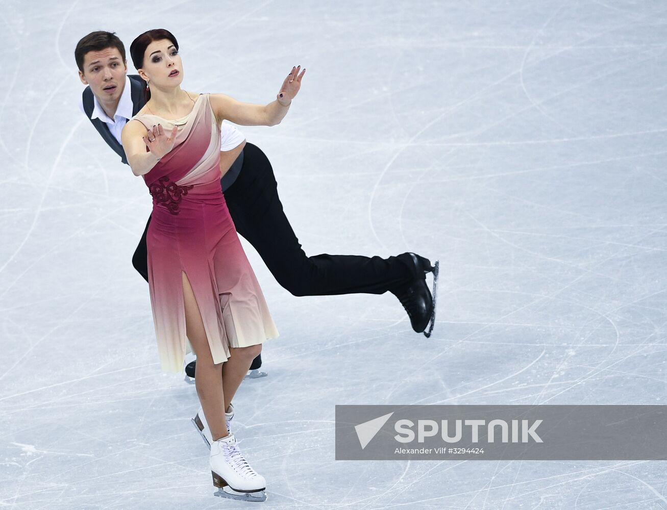 2018 Winter Olympics. Figure skating. Teams. Ice dance. Free skating