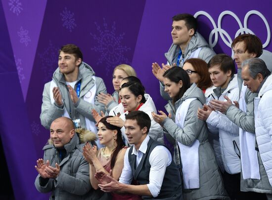 2018 Winter Olympics. Figure skating. Teams. Ice dance. Free skating