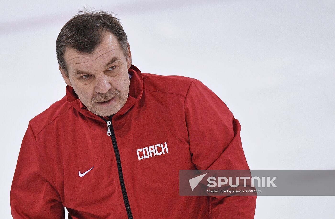 2018 Winter Olympics. Hockey. Russia's team holds training session