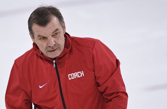 2018 Winter Olympics. Hockey. Russia's team holds training session