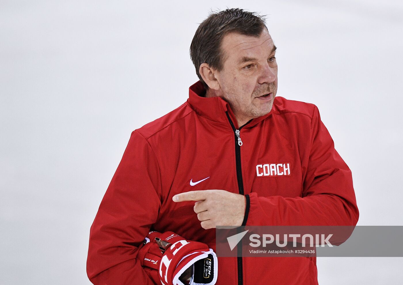 2018 Winter Olympics. Hockey. Russia's team holds training session