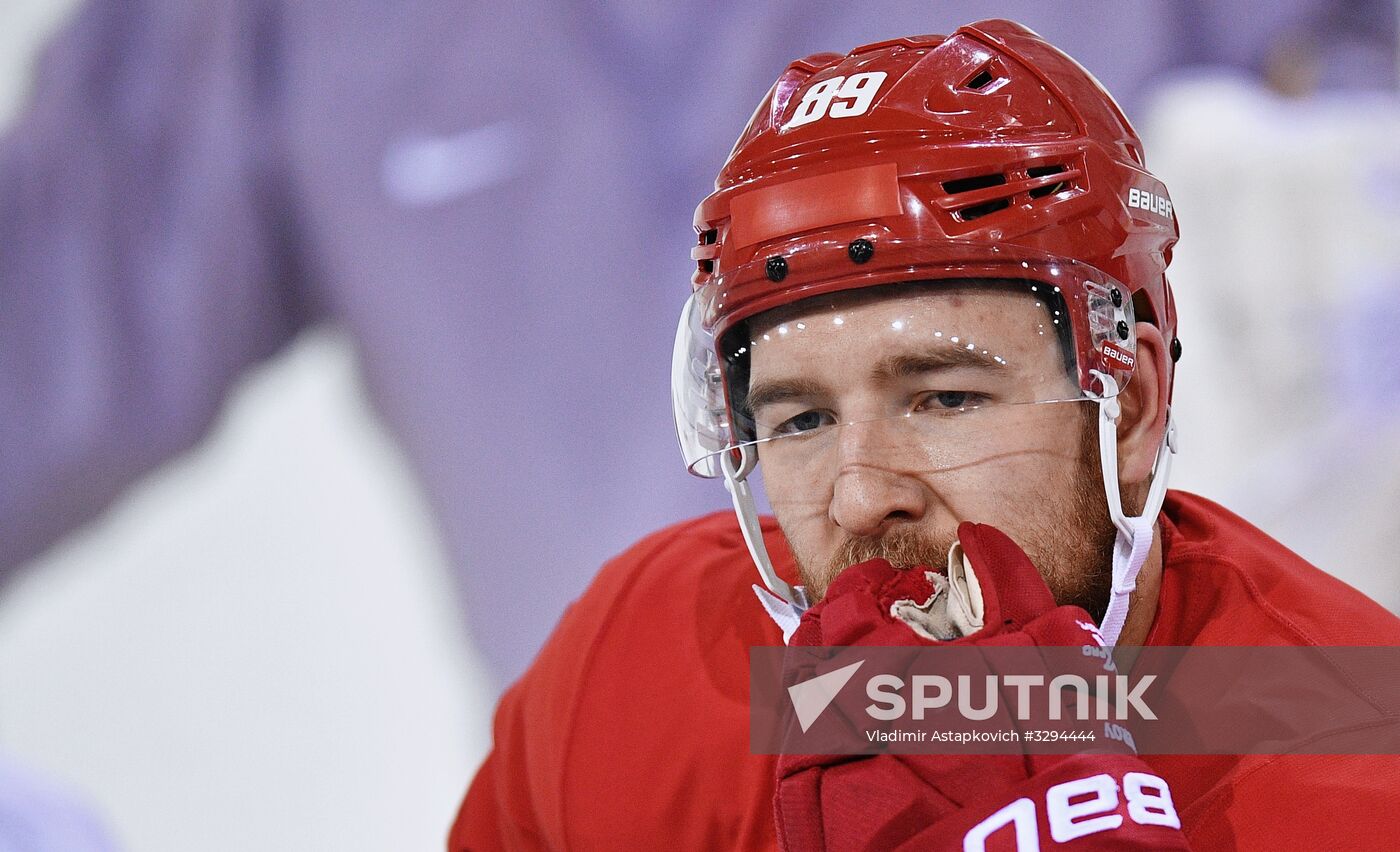 2018 Winter Olympics. Hockey. Russia's team holds training session