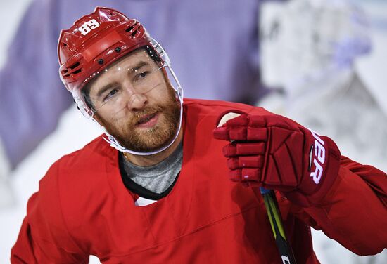 2018 Winter Olympics. Hockey. Russia's team holds training session