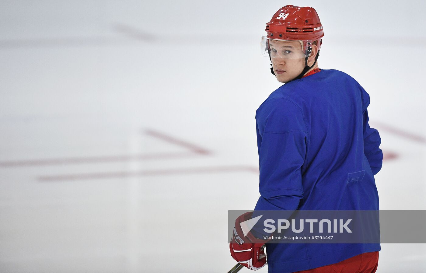 2018 Winter Olympics. Hockey. Russia's team holds training session