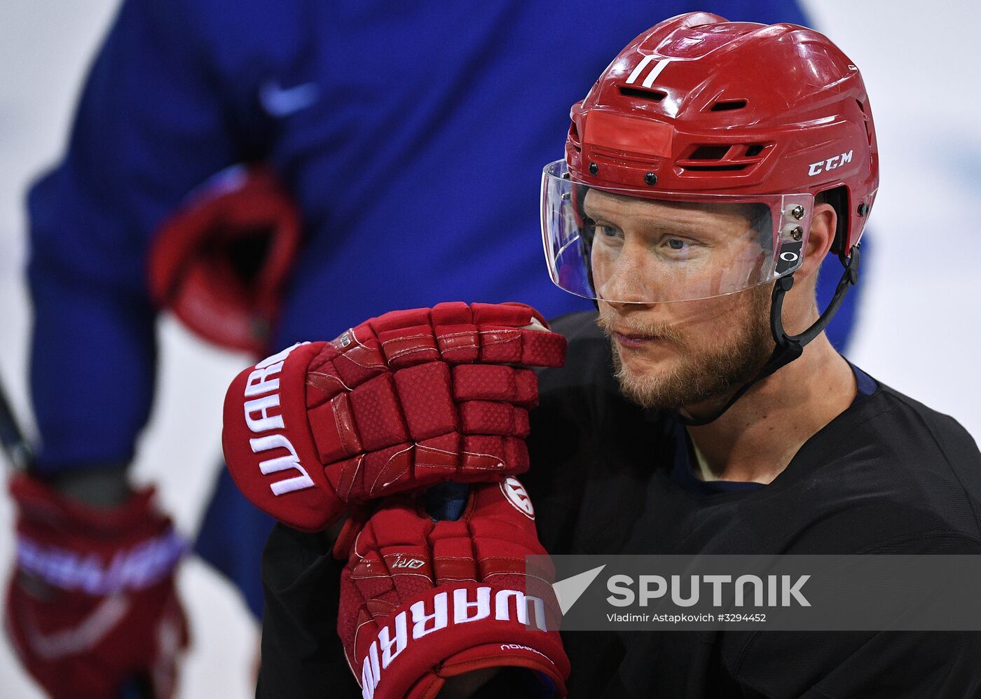 2018 Winter Olympics. Hockey. Russia's team holds training session
