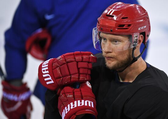 2018 Winter Olympics. Hockey. Russia's team holds training session