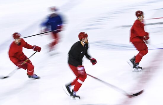2018 Winter Olympics. Hockey. Russia's team holds training session