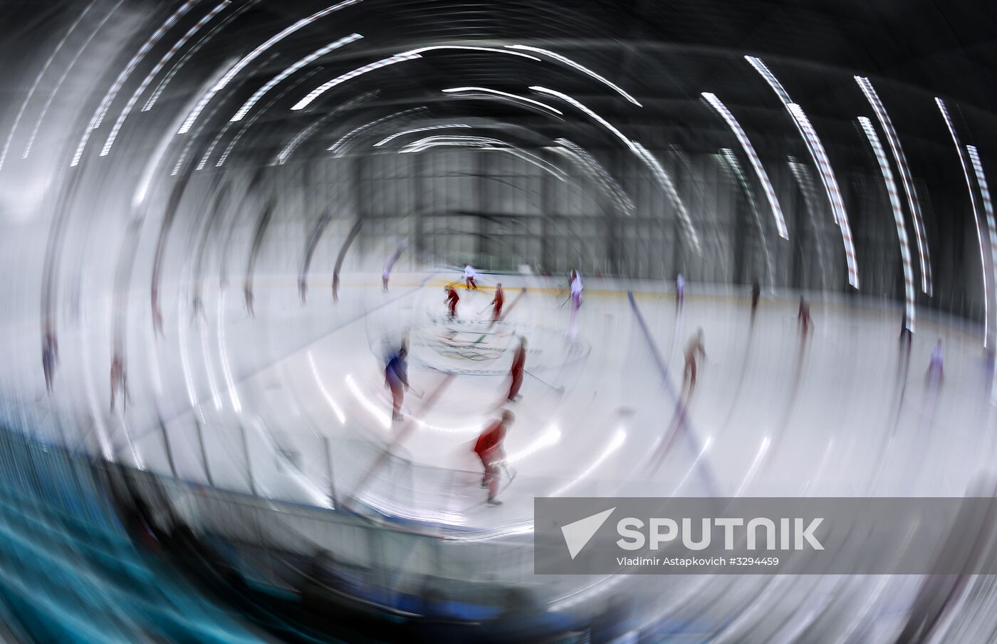 2018 Winter Olympics. Hockey. Russia's team holds training session