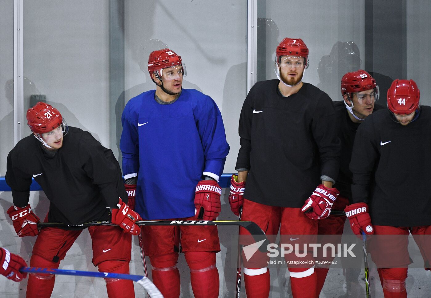 2018 Winter Olympics. Hockey. Russia's team holds training session
