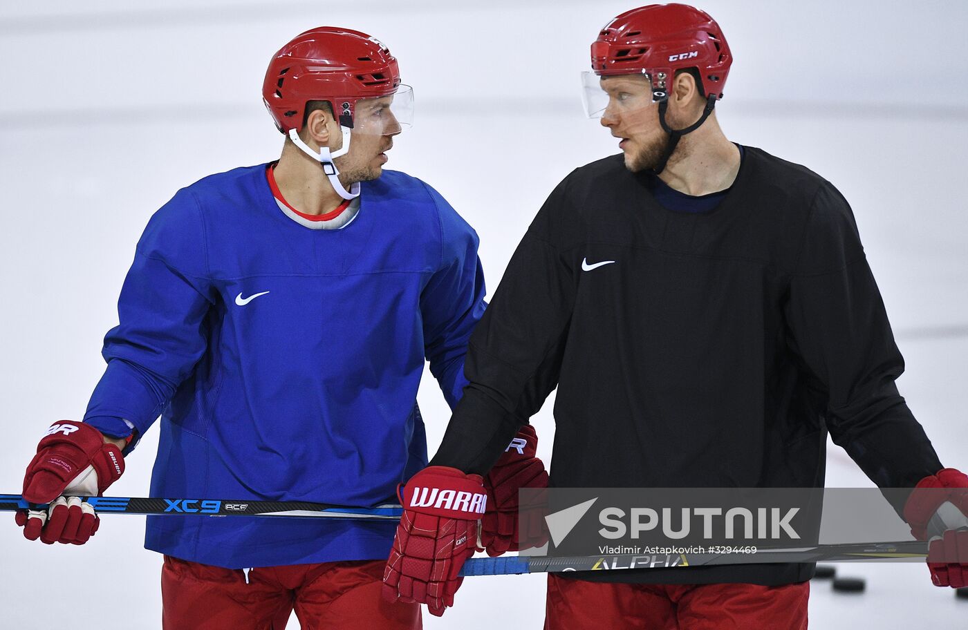 2018 Winter Olympics. Hockey. Russia's team holds training session