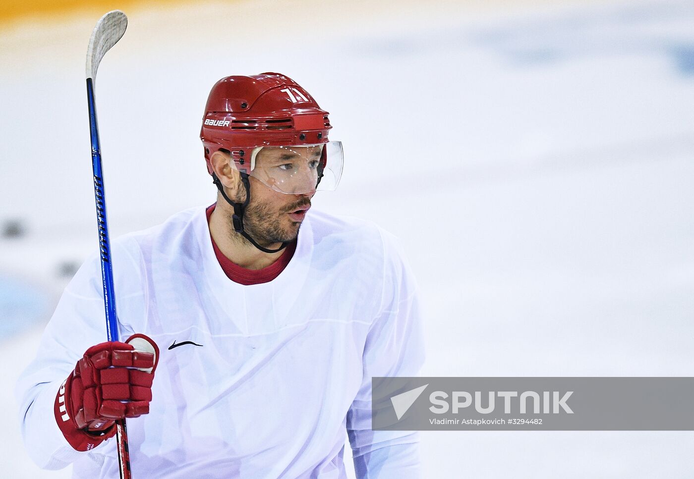 2018 Winter Olympics. Hockey. Russia's team holds training session