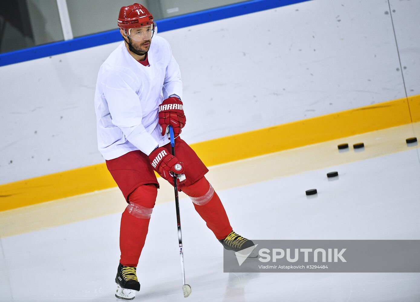 2018 Winter Olympics. Hockey. Russia's team holds training session