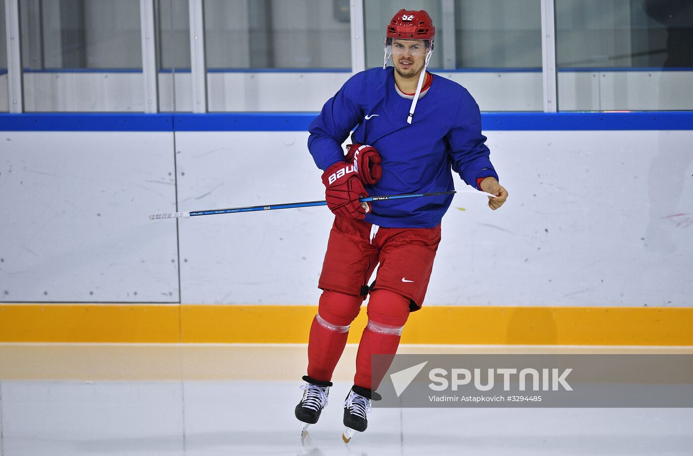 2018 Winter Olympics. Hockey. Russia's team holds training session