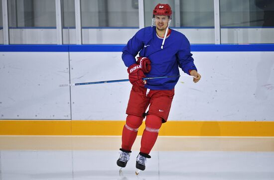 2018 Winter Olympics. Hockey. Russia's team holds training session
