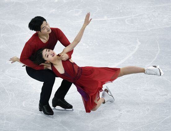 2018 Winter Olympics. Figure skating. Teams. Ice dance. Free skating