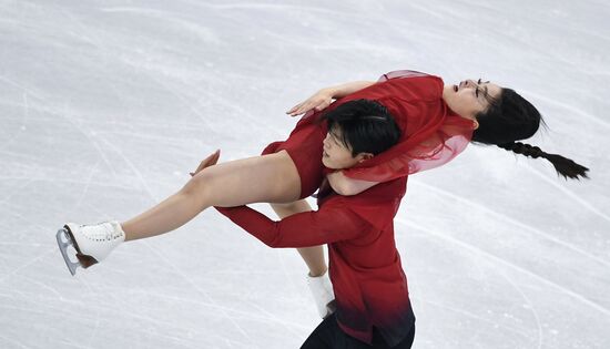 2018 Winter Olympics. Figure skating. Teams. Ice dance. Free skating