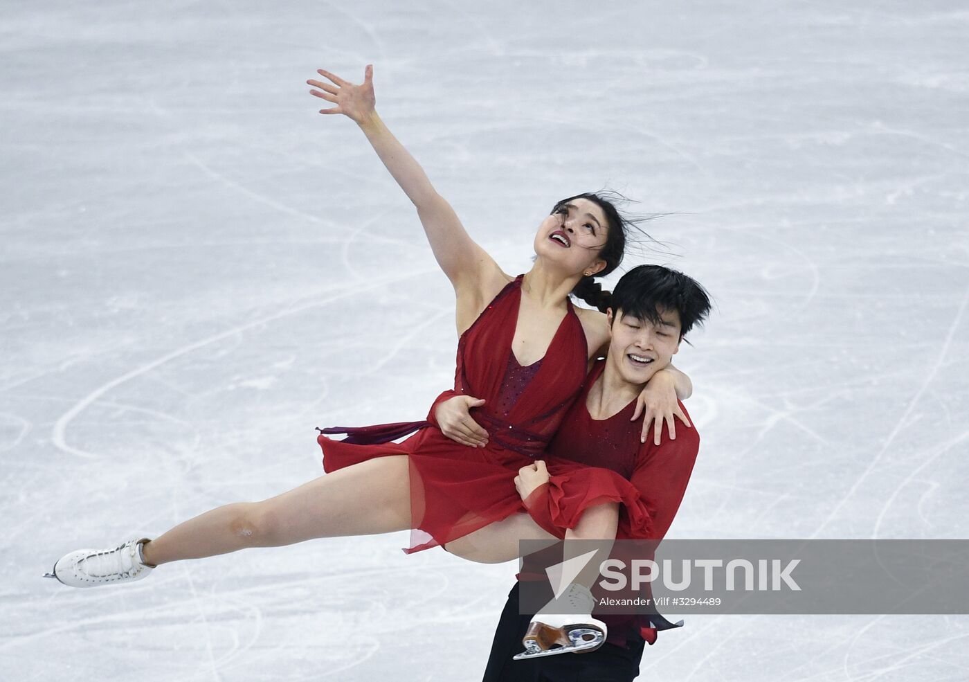 2018 Winter Olympics. Figure skating. Teams. Ice dance. Free skating
