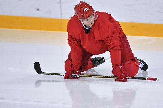 2018 Winter Olympics. Hockey. Russia's team holds training session