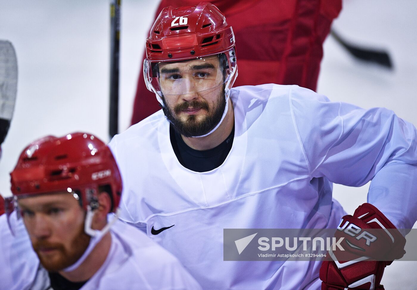 2018 Winter Olympics. Hockey. Russia's team holds training session
