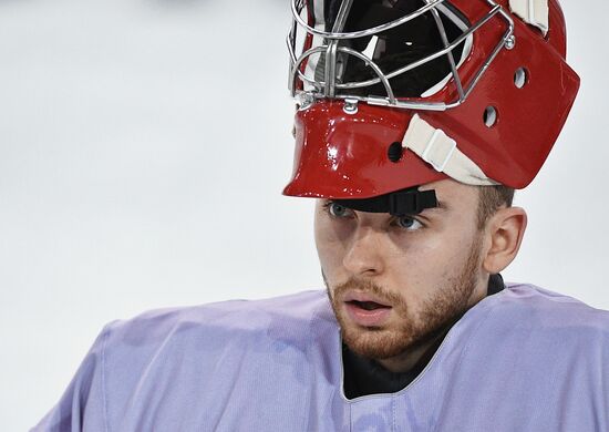 2018 Winter Olympics. Hockey. Russia's team holds training session