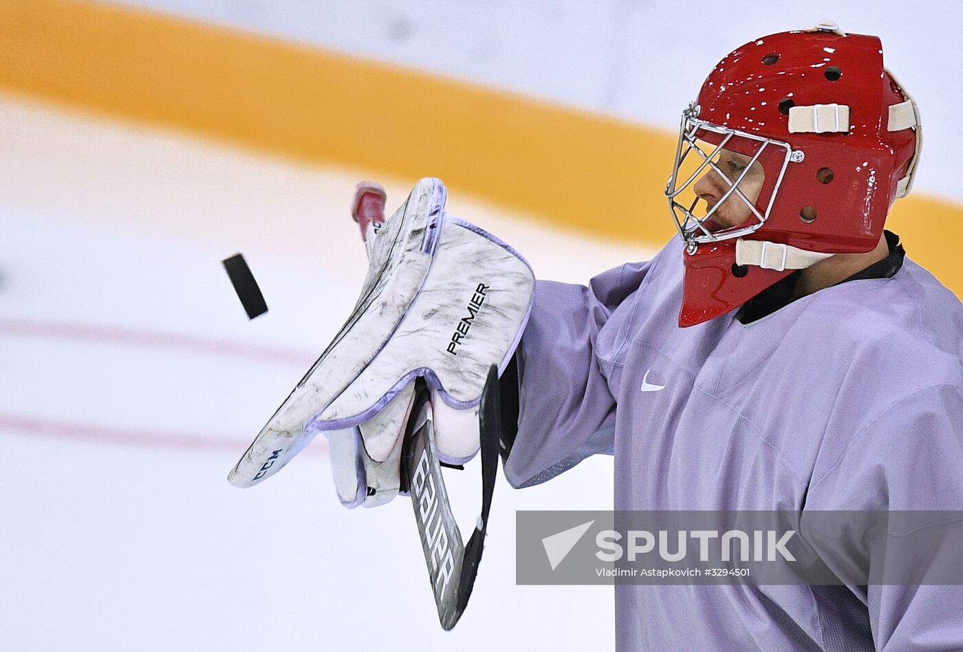 2018 Winter Olympics. Hockey. Russia's team holds training session