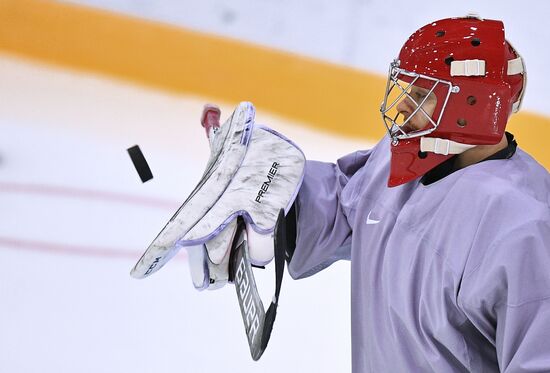 2018 Winter Olympics. Hockey. Russia's team holds training session