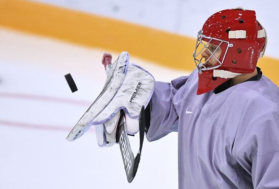 2018 Winter Olympics. Hockey. Russia's team holds training session