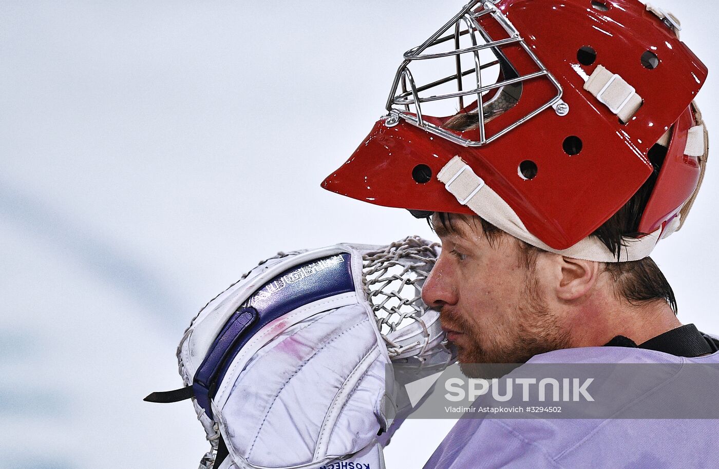 2018 Winter Olympics. Hockey. Russia's team holds training session
