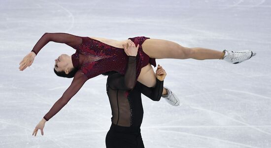 2018 Winter Olympics. Figure skating. Teams. Ice dance. Free skating