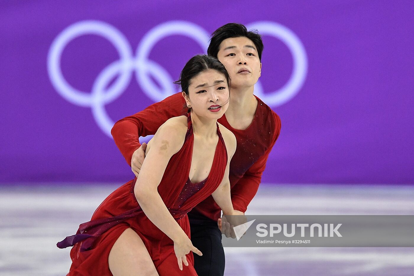2018 Winter Olympics. Figure skating. Teams. Ice dance. Free skating