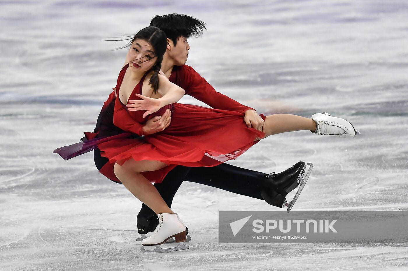 2018 Winter Olympics. Figure skating. Teams. Ice dance. Free skating